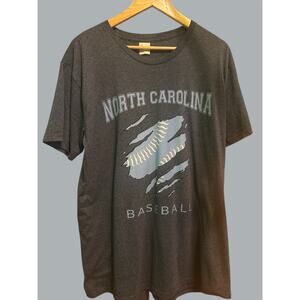 UNC Tar Heels Baseball T-Shirt – Gray XL University of North Carolina Tee